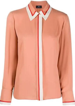 Elisabetta Franchi рубашка с контрастной окантовкой