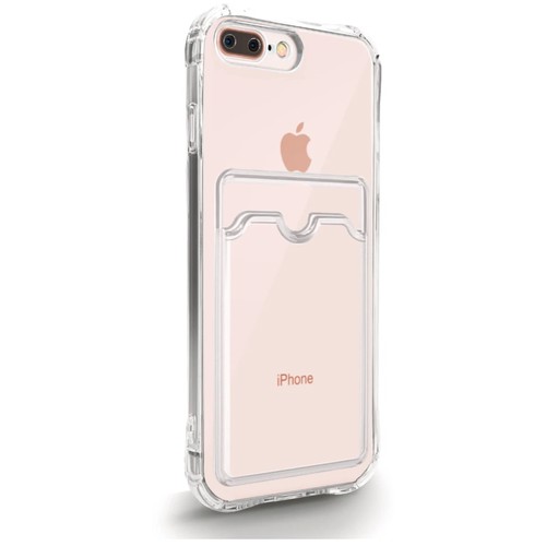 Прозрачный чехол на iPhone 7 Plus/ 8 Plus с кармашком для карточки