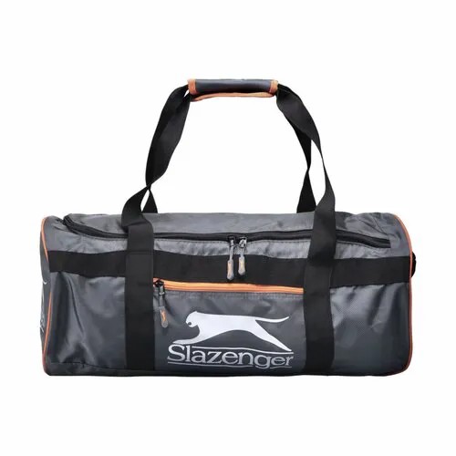 Сумка дорожная Slazenger, 35 л, 56х26х52 см, ручная кладь, серый, оранжевый