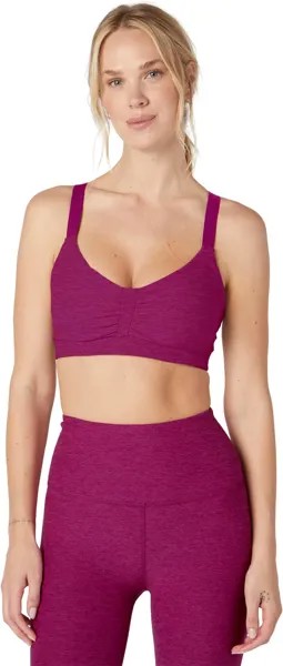 Бюстгальтер Spacedye On Center Beyond Yoga, цвет Magenta Heather