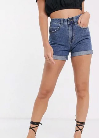Синие джинсовые шорты в винтажном стиле Vero Moda Petite-Синий