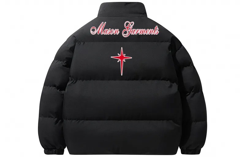 Стеганая куртка унисекс Masongarments, Черный