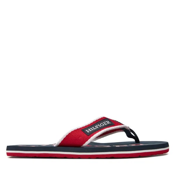 Сандалии Tommy Hilfiger Patch Hilfiger Beach Sandal FM0FM05024 Primary Red XLG, красный