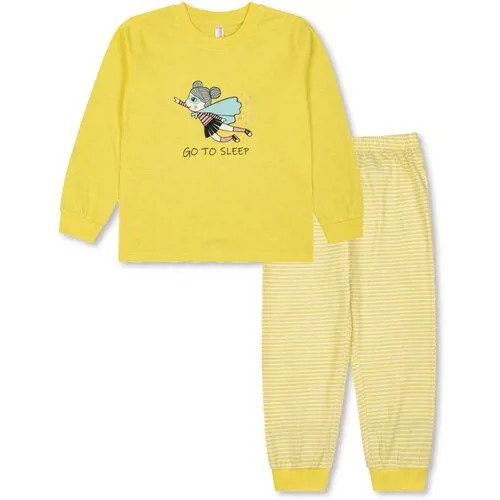 Пижама для девочки - Жёлтый - Фея , размер 104
