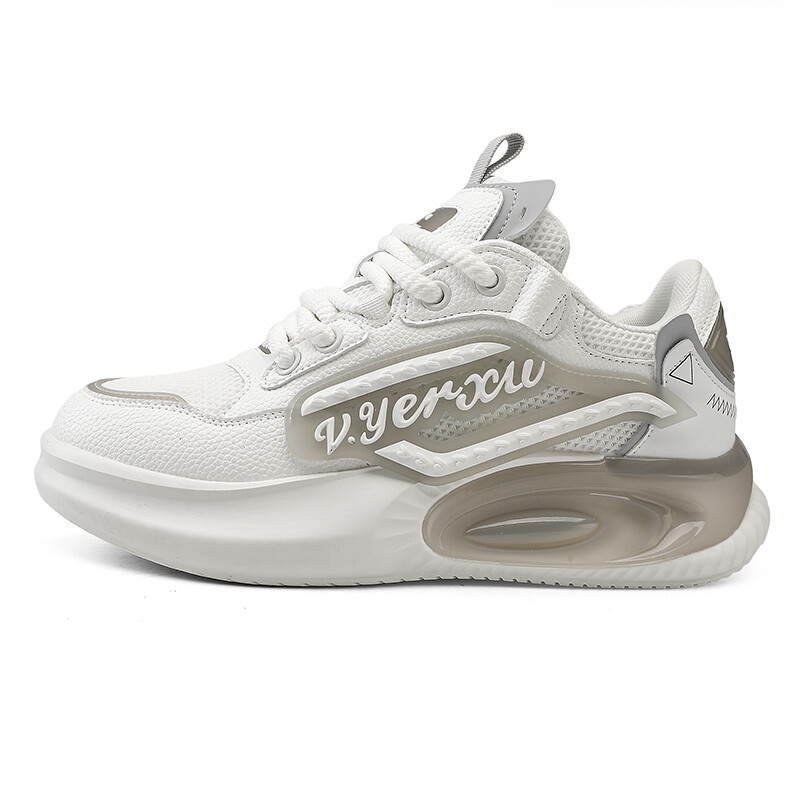 Кроссовки Waison V.YERXU Skateboarding Shoes Unisex Low-top White/Gray, белый/серый
