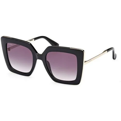 Солнцезащитные очки Max Mara, серый, черный