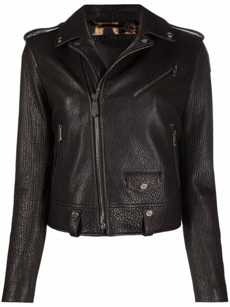 Philipp Plein байкерская куртка Iconic, черный