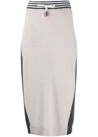 Lorena Antoniazzi юбка миди в стиле колор-блок