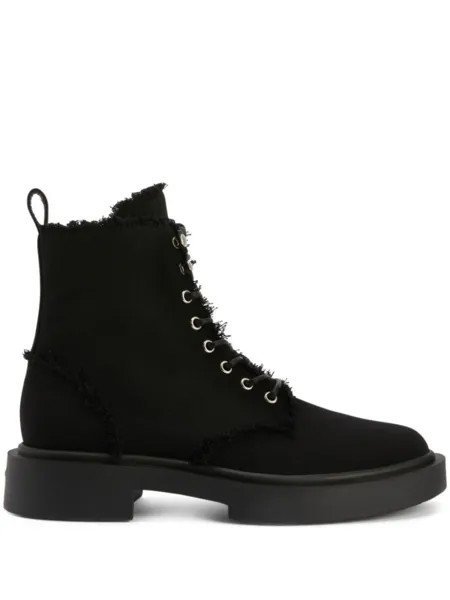 Giuseppe Zanotti ботинки Adric с закругленным носком, черный