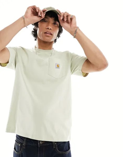 Зеленая футболка с карманами Carhartt WIP