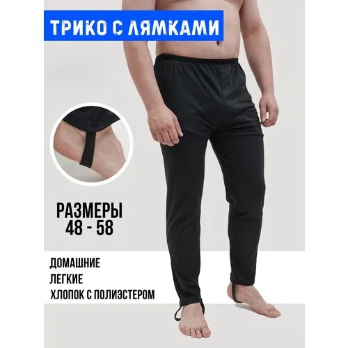 Брюки , размер 48, черный