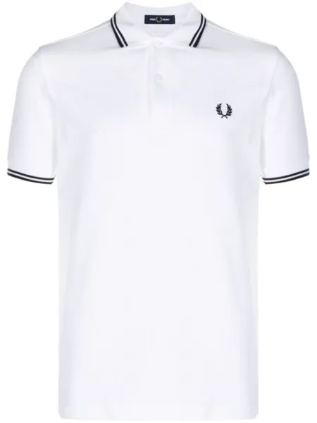 Fred Perry рубашка поло с логотипом, белый
