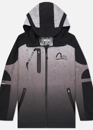 Мужская куртка ветровка Evisu Raindrop All Over Print Trail Windbreaker, цвет серый, размер S