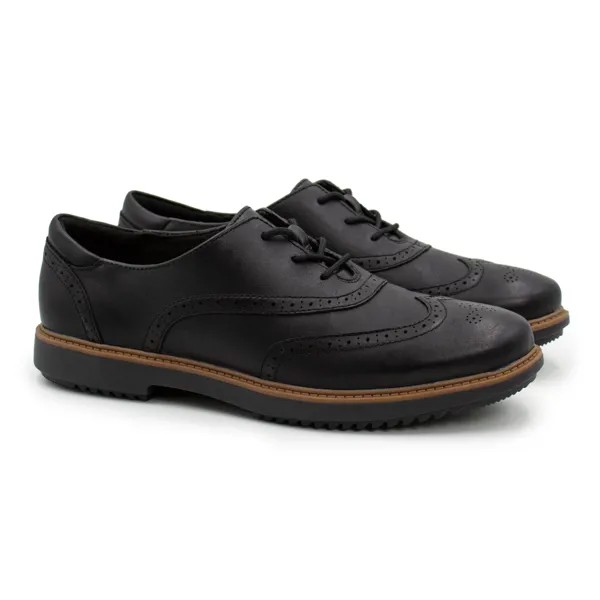 Женские оксфорды брогированные Clarks(Raisie Hilde 26136342), черные