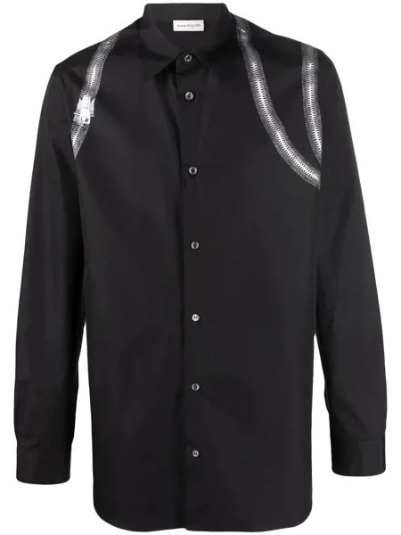 Alexander McQueen рубашка с молнией