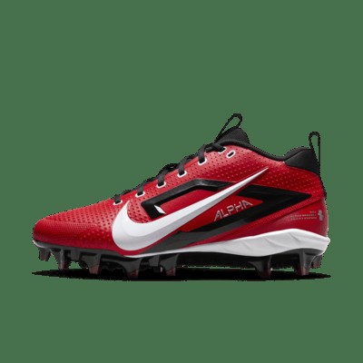 Бутсы Nike Alpha Menace 4 Varsity Football Cleats, цвет University Red/Metallic Silver/Team Red/White
