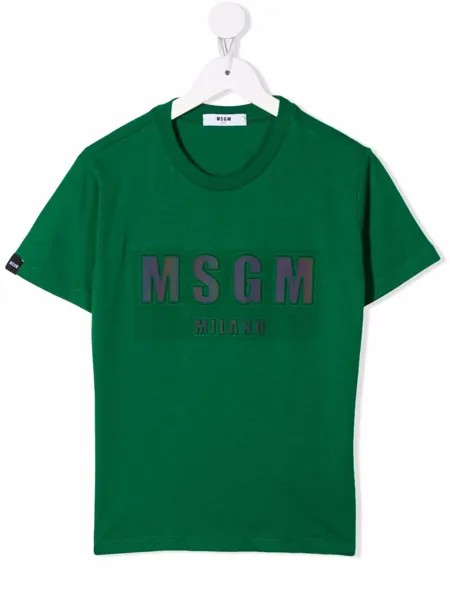 MSGM Kids футболка с логотипом