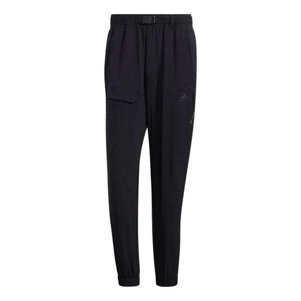 Спортивные штаны Men's adidas Solid Color Big Pocket Bundle Feet Casual Sports Pants/Trousers/Joggers Black, мультиколор