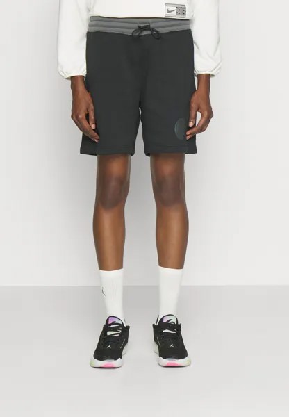 Спортивные шорты Jordan, черный/стально-серый/оранжевый магма