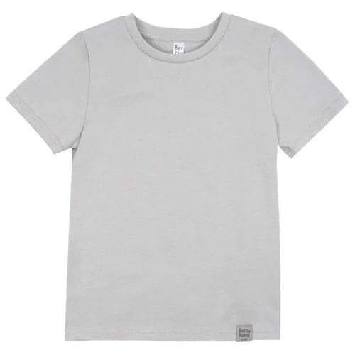 Базовая хлопковая футболка 462В-167г_2шт Серый 140