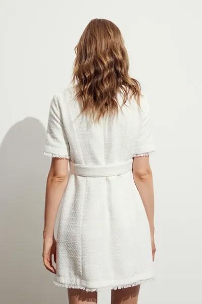 Платье-букле H&M, белый