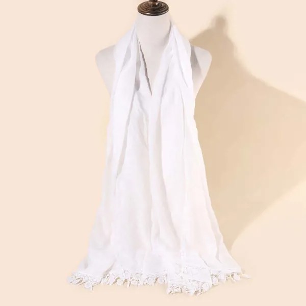 Однотонный платок-шаль