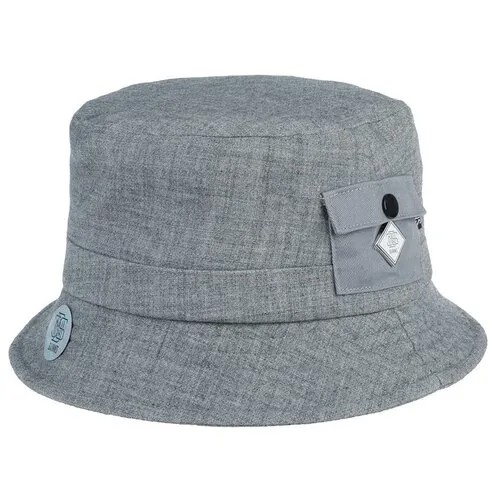 Панама DJINNS арт. Bucket Hat WoolMelange (серый), размер 60