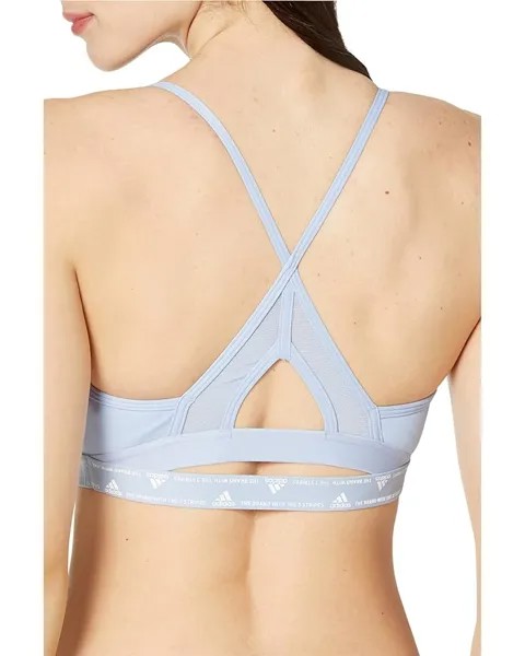 Бюстгальтер Adidas Aeroreact Training Light Support Bra, цвет Blue Dawn