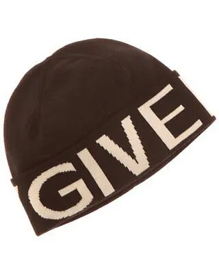 Женская шерстяная шапка с логотипом Givenchy, черная