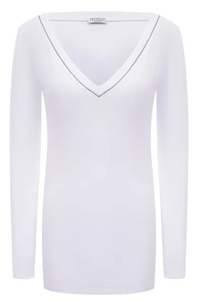 Хлопковый лонгслив Brunello Cucinelli