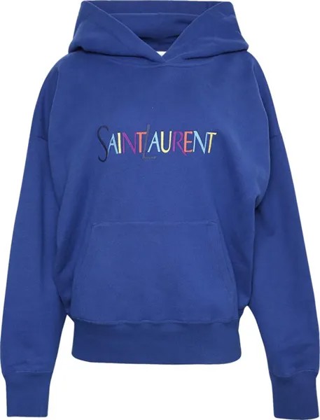 Худи Saint Laurent Hoodie Blue/Multicolor, синий