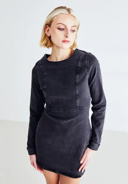 Джинсовое платье NMPELLA DRESS Noisy May, цвет black denim