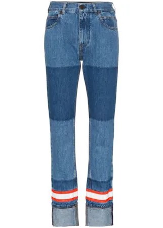 Calvin Klein 205W39nyc прямые джинсы с контрастной аппликацией