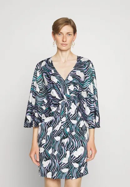 Летнее платье Emmaline Dress Diane von Furstenberg, цвет ocean tide orchid