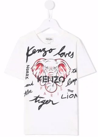 Kenzo Kids футболка с логотипом