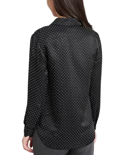 Рубашка 7 For All Mankind High Shine Button-Down Classic Shirt, черный