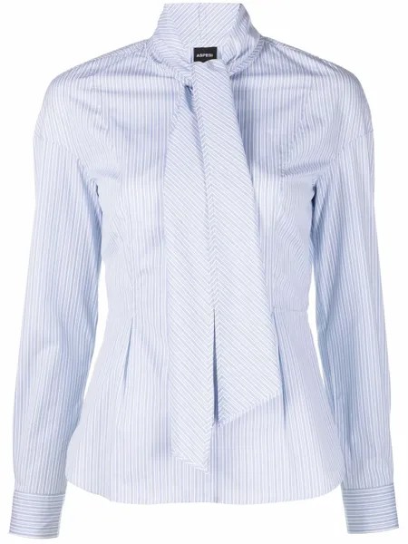 ASPESI полосатая блузка с завязками