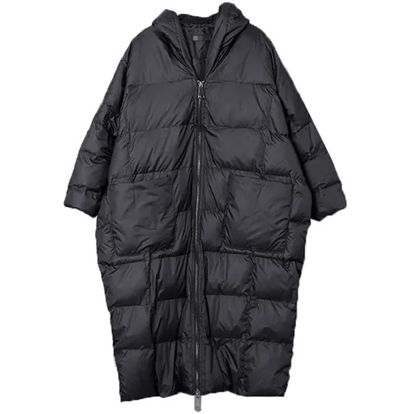 Украина 1 зимняя куртка для женщин Толстая 2022 хлопчатобумажная одежда с капюшоном парка Euroepan Свободное длинное пальто для женщин A678