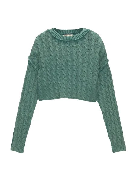 Свитер Pull&Bear, зеленый