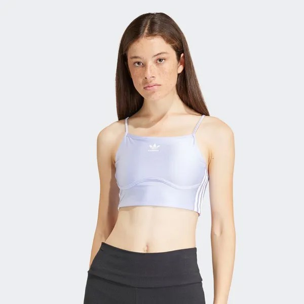 Бюстгальтер с 3 полосками adicolor adidas Originals, цвет violet tone