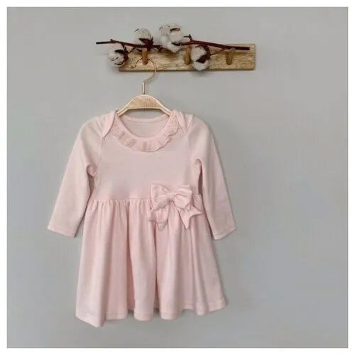 Платье Littlestar, размер 74, розовый