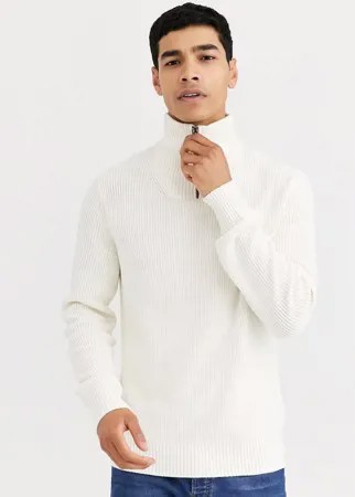 Белый джемпер с молнией Celio