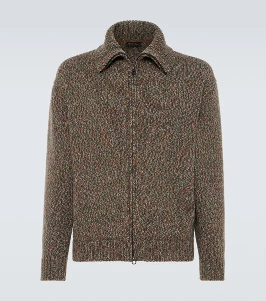 Кашемировый свитер на молнии Loro Piana, мультиколор