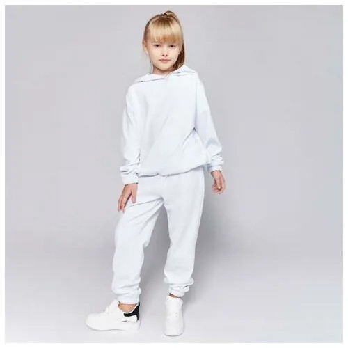 Комплект детский (худи, брюки) MINAKU: Casual Collection KIDS цвет белый, рост 104