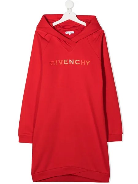 Givenchy Kids платье-толстовка с логотипом