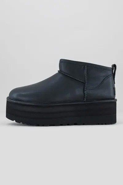 Классические ботинки на плоской платформе Ultra Mini Ugg, черный