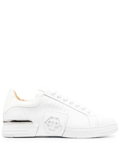 Philipp Plein кеды с логотипом Hexagon, белый