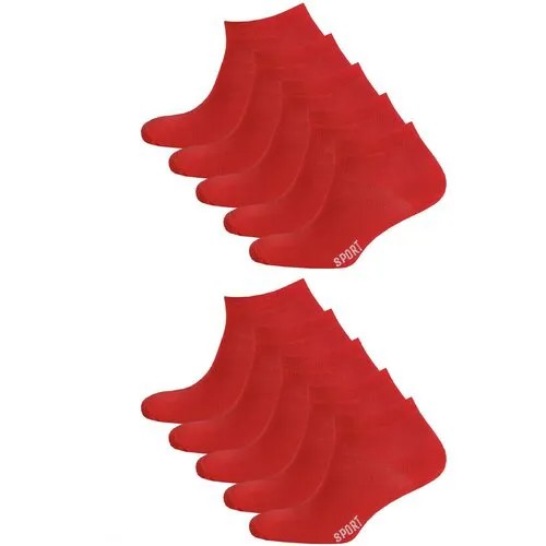 Носки STATUS, 10 пар, размер 27, красный