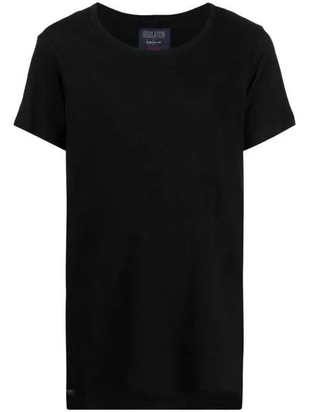 Yohji Yamamoto футболка оверсайз с круглым вырезом