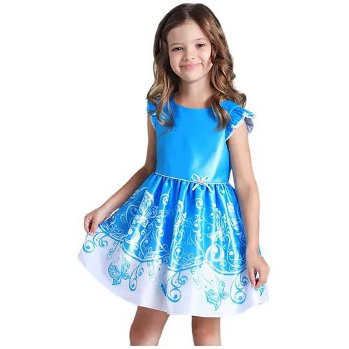 Платье ALOLIKA, размер 116, голубой